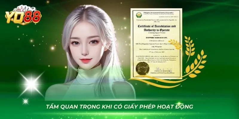 Giấy phép hoạt động yo8888